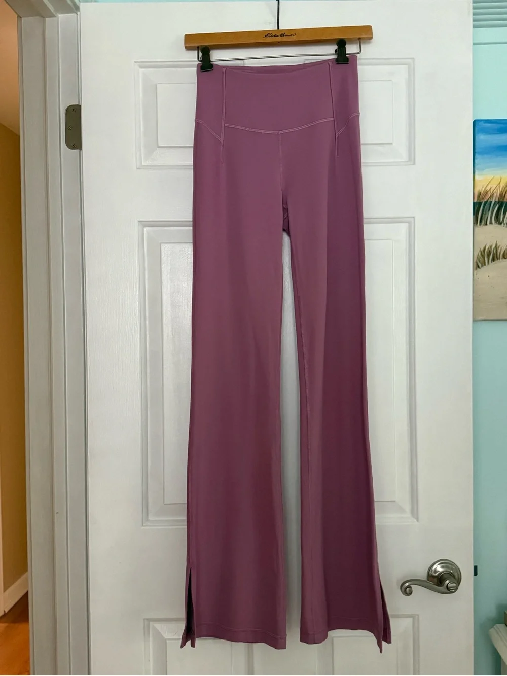 Lululemon Groove Super-high-rise Flared Pant Split Hem in Velvet Dust